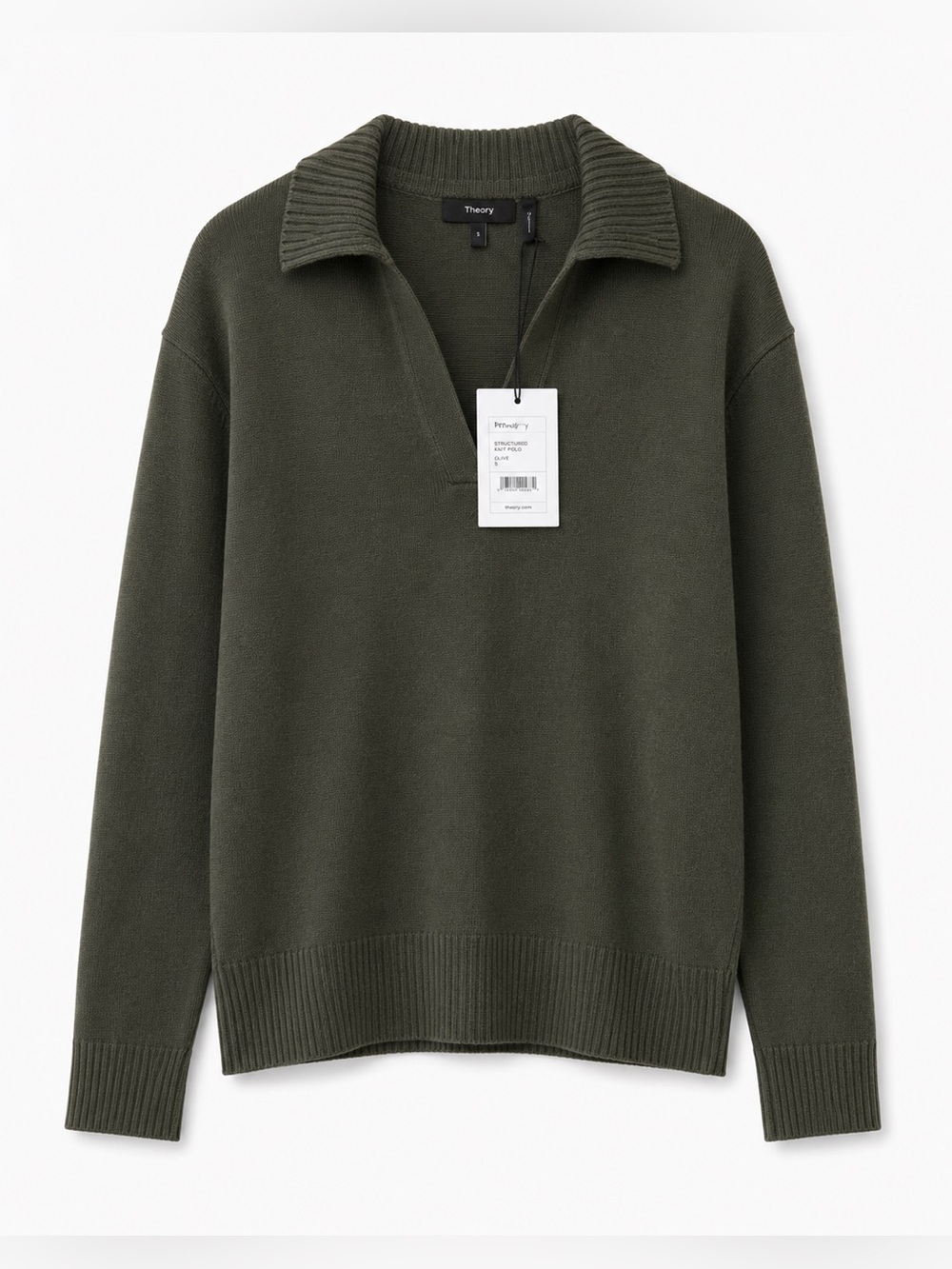 NEW WITH TAG | Women’s Theory Polo Cashmere Sweater (Size Small)